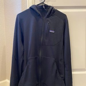 Patagonia Mens R1 fleece full zip hoodie